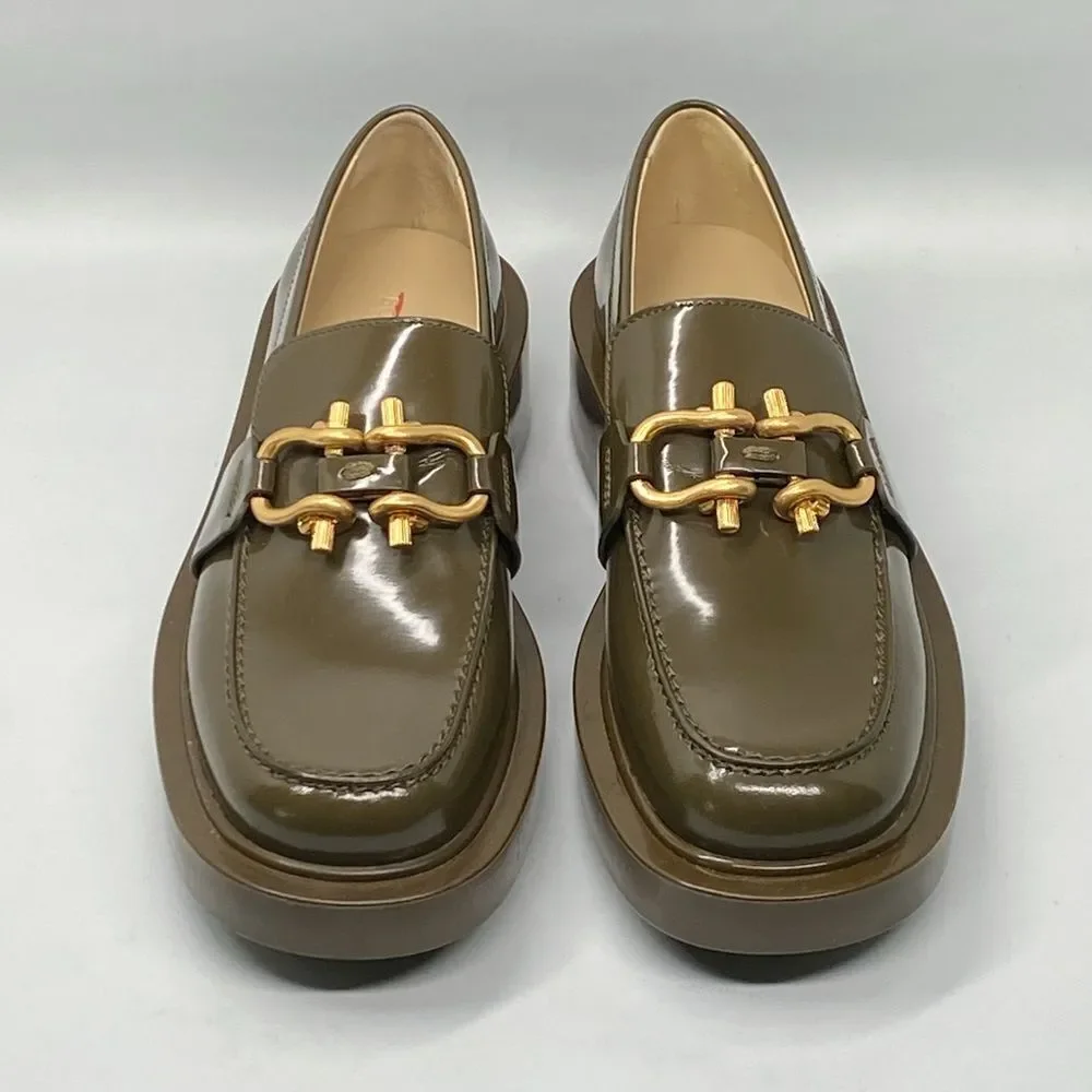 Bottega Veneta  Monsieur Leather Chunky Loafers size 36